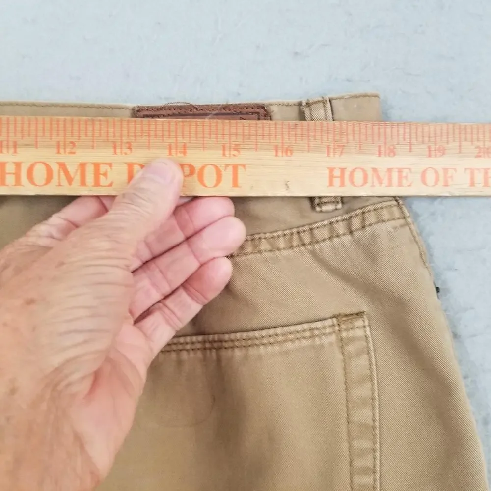 Polo Ralph‎ Lauren Authentic Dungarees Jeans Mens 36x32 Beige Straight Denim